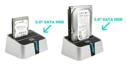 Док-станция для HDD AgeStar 3UBT2 SATA пластик серебристый 1 фото 3