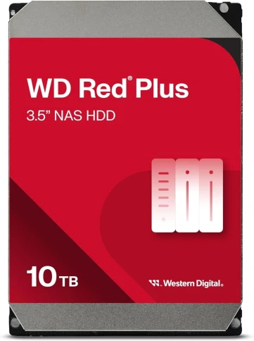 Жесткий диск/ HDD WD SATA3 10Tb Red Plus 7200 512Mb 1 year warranty фото 1