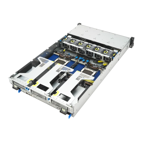 Серверная платформа/ ASUS RS720A-E13-RS24G, 2U, 2x  SP5 (LGA 6096P) TDP 360W, 24x DDR5 6400, 24 x 2.5" hsb NVME, 6 x PCIe gen5 x8, 2x PCIe gen5 x16, 2x OCP3.0 gen5 x16 (SFF), no LAN, 1+1 Redundant 3200W фото 4