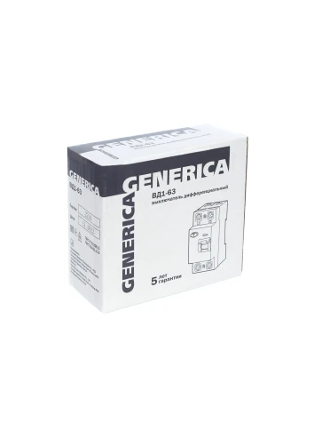 УЗО ВД1-63 2Р 16А 30мА GENERICA фото 3
