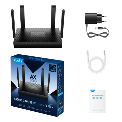 Маршрутизатор/ AX3000 Gigabit Dual Band Wi-Fi 6 Mesh Router, Chipset MT7981BA+MT7976CN+MT7531AE, 802.11ax/ac/a/b/g/n, 2402Mbps at 5GHz + 574Mbps at 2.4GHz, 4 10/100/1000Mbps Ports, 4 x 5dBi fixed antennas, WiFi router/AP/ Repeater/WISP Mode, PPTP/L2TP/Ope фото 5