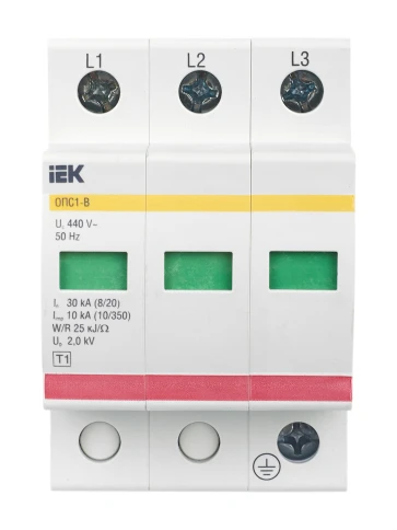 KARAT ОПС1-B УЗИП 3P In=30кА Un=400В Im=60кА IEK фото 2