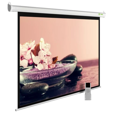 Экран Cactus 270x360см MotoExpert CS-PSME-360x270-WT 4:3 настенно-потолочный рулонный белый (моторизованный привод) фото 1