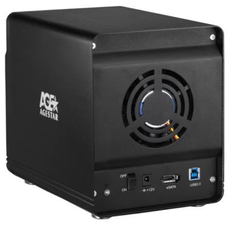 Внешний корпус для HDD AgeStar 3C4B3A1 SATA II алюминий черный LCD 3.5" фото 2