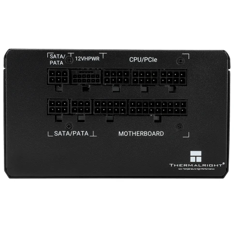 Блок питания 750W/ Power Supply Thermalright, 750W 80+ Bronze (ATX, 3.0, PCIe 5.0, Full modular, 1x24(20+4)pin, 2xCPU 8(4+4)pin, 4xPCIe*2 8(6+2)pin, 3xSATA3, 1x12+4pin (12VHPWR PCIe 5.0 12+4pin 600mm), 3xMOLEX4pin, Active, 120x120mm, 150x140x86mm, APFC, b фото 5