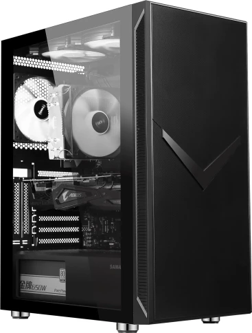 Корпус Accord 3501 черный ATX 8x120mm 5x140mm 2x200mm 2xUSB2.0 1xUSB3.0 audio bott PSU [ACC-3501] фото 5