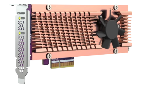 Плата расширения/ QNAP QM2-2P-344A 2 x M.2 22110 or 2280 PCIe (Gen3 x4) NVMe SSD slots, Low-profile flat and Full-height brackets included. фото 6