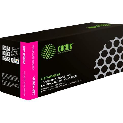 -/ Картридж лазерный Cactus CSP-W2073A пурпурный (700стр.) для HP Color Laser 150a/150nw/178nw MFP/179f фото 1