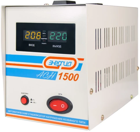 Стабилизатор  АСН- 1500  ЭНЕРГИЯ с цифр. дисплеем/ Stabilizer ASN-1500 ENERGY with numbers. display фото 3