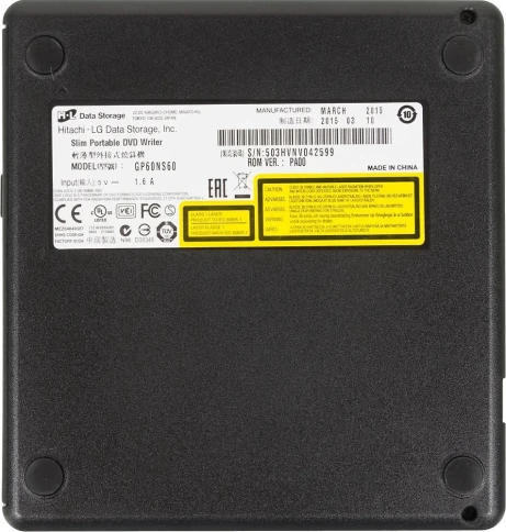 Оптический привод/ LG DVD-RW ext. Silver Slim Ret. USB2.0 (3.0 compatible) фото 5