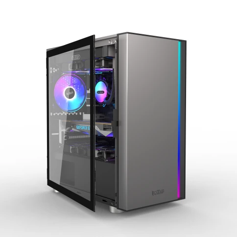Корпус без блока питания/ Case PCCooler LM300 ARGB BK, Mini-Tower, TG, 1x120mm ARGB, 1xUSB-A 3.0 + 2xUSB-A 2.0, mATX, mITX Black фото 4