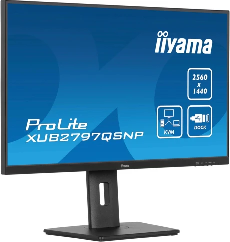 Монитор Iiyama 27" ProLite XUB2797QSNP-B1 черный IPS LED 16:9 HDMI M/M матовая HAS Piv 1300:1 300cd 178гр/178гр 2560x1440 100Hz DP Quad HD 2K (1440p) USB 6.1кг фото 7