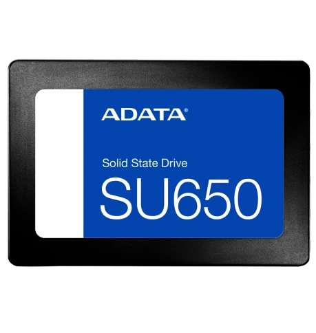 Твердотельный накопитель/ ADATA SSD Ultimate SU650, 240GB, 2.5" 7mm, SATA3, 3D TLC, R/W 520/450MB/s, IOPs 40 000/75 000, TBW 140, DWPD 0.5 (3 года) фото 1