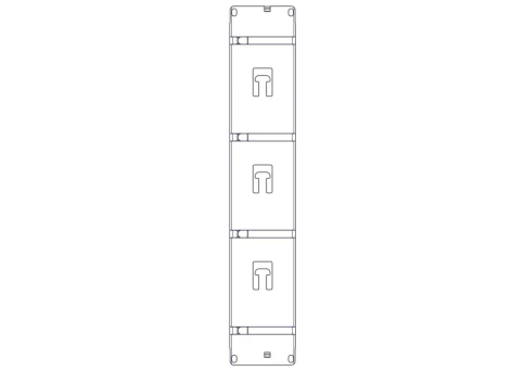 Horizontal Cable Organizer Uniprom Series, 2U, Steel Rings фото 12