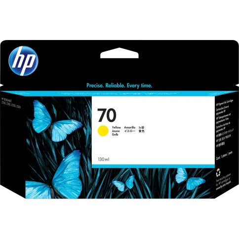 Картридж/ HP 70 130-ml Yellow Ink Cartridge фото 1