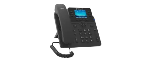 IP-телефон Flat-Phone B6: 6 SIP-аккаунтов, 2 порта 10/100/1000BASE-T (RJ-45), ЖК-дисплей, PoE, адаптер питания 220В фото 2