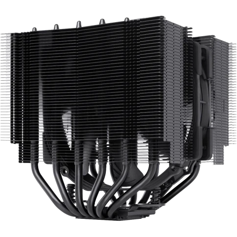 Кулер для процессора/ CPU Cooler Noctua NH-D15S chromax.black (167W, 4-pin PWM, 160mm, Al/Cu, 6x6mm, 1x150x140x25mm, 82.5CFM, 24.6dBA, 1500RPM, S: 1851/1700/1200/115X, AM5/AM4, Black) фото 1