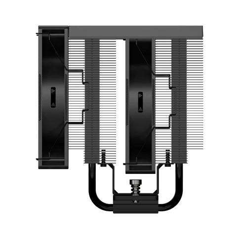 Кулер для процессора/ CPU Cooler PCCooler RT720 TC BK (270W, 4-pin PWM, 157.5mm, Al/Cu, 7x6mm, 2x120mm, 73.32CFM, 34.9dBA, 2200RPM, S: 1851/1700/1200/115X, AM5/AM4, black) фото 6