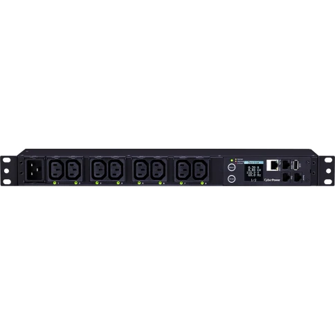 Блок распределения питания/ PDU CyberPower PDU81005 1U type, 16Amp, plug IEC 320 C20, (8) IEC 320 C13 фото 1