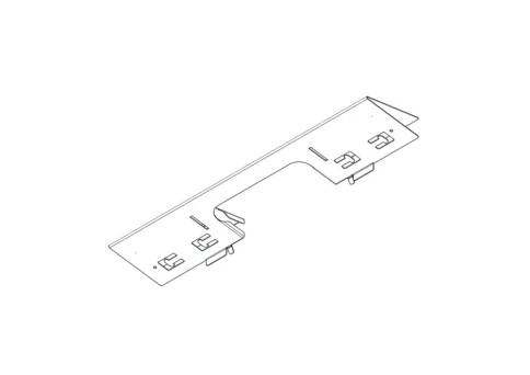 Divider with opening for laying Systeme Electric cables, on the roof of Uniprom Rack cabinets 600mm wide, 2 pcs. фото 4