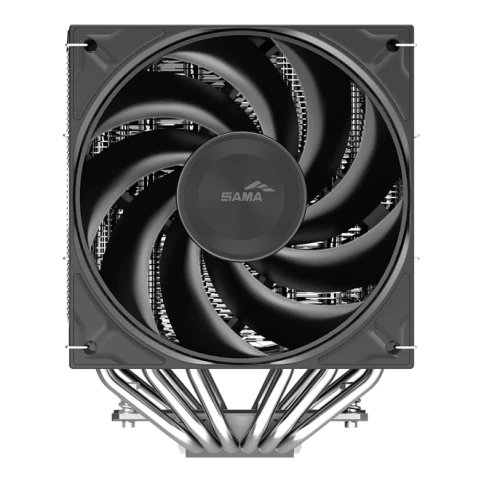 Кулер для процессора/ CPU Cooler SAMA A60E (265W, 4-pin PWM, 156.5mm, 6x6mm, 2x120mm, 78CFM, 29dBA, 2200RPM, S: 1851/1700/1200/115X, AM5/AM4, silver) фото 1