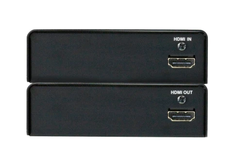 Удлинитель, HDMI, 100 метр., 2xHDMI+RJ45, F, без шнуров, 2xБ.П. 220> 5.3V, (по витой паредо 4kx2k 60HzHDTV 480p/720p/1080i/1080pподдержка HDCP порт RS232), 1x VE812T, 1x VE812R/ HDMI EXTENDER WITH DUAL DISPLAY W/EU ADP фото 1