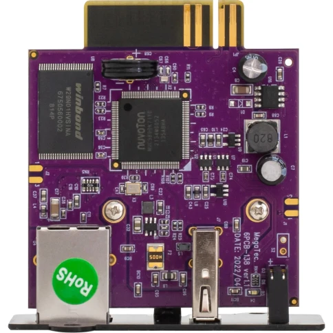 SNMP карта Megatec DZ807 (NetAgentZ) с портом RJ45 ETH 100Mbit и USB, средний слот фото 3