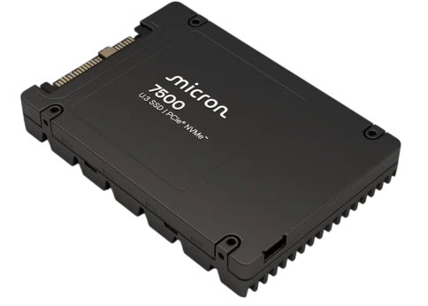 Твердотельный накопитель/ Micron SSD 7500 PRO, 15360GB, U.3(2.5" 15mm), NVMe, PCIe 4.0 x4, 3D TLC, R/W 7000/5900MB/s, IOPs 1 100 000/250 000, TBW 28032, DWPD 1 (12 мес.) фото 3