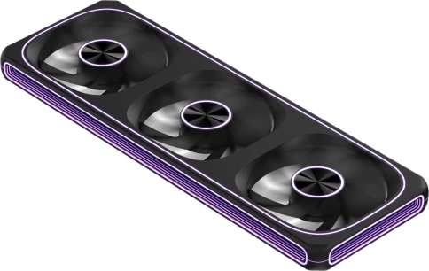 Вентилятор для корпуса Formula Air Fusion 3 BK ARGB 360х120x28 черный 4-pin 34.95дБ Ret фото 2