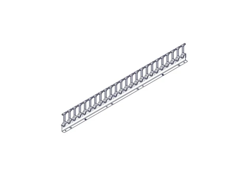 Systeme Electric, серия Excelente, 48U, пластиковые пальцы, однорядный, на две стороны фото 3