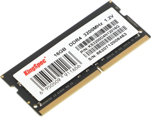 Оперативная память DDR4 16GB 3200MHz Kingspec KS3200D4N12016G RTL PC4-25600 CL22 SO-DIMM 260-pin 1.2В single rank Ret [KS3200D4N12016G] фото 2