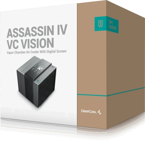 Устройство охлаждения(кулер) Deepcool Assassin IV VC Vision Soc-AM5/AM4/1200/2066/1700/1851 черный 4-pin 22.6-29.3dB Al+Cu LCD 300W 1780gr Ret (R-ASN4-BKNVMD-G) фото 3