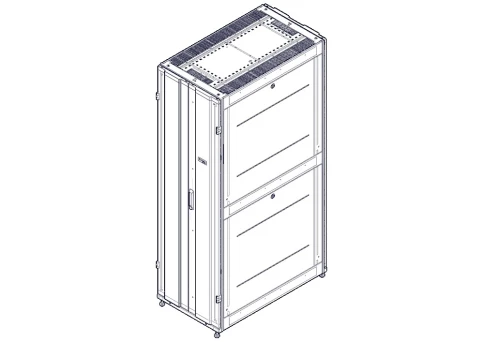 Шкаф Systeme Electric, серия Uniprom, 42U-600/1070, боковые панели 4шт, черный фото 6