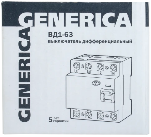 УЗО ВД1-63 4Р 32А 30мА GENERICA фото 3