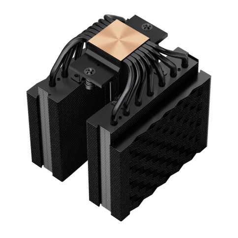 Кулер для процессора/ CPU Cooler PCCooler RT720 TC BK (270W, 4-pin PWM, 157.5mm, Al/Cu, 7x6mm, 2x120mm, 73.32CFM, 34.9dBA, 2200RPM, S: 1851/1700/1200/115X, AM5/AM4, black) фото 5