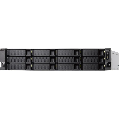 Сетевое хранилище без дисков/ Enterprise QNAP TS-h1283XU-RP-E2236-32G 12-Bay NAS( 12x2.5"/3.5" SATA HDD/SSD), Intel® Xeon E-2236 6-core 3.4 GHz (up to 4.8 GHz), 32 GB ECCDDR4 (2 x 16 GB) up to 128 GB (4 x 32 GB), 4xGbE LAN, 2 x 10GbE SFP+, 2 x 1 фото 2