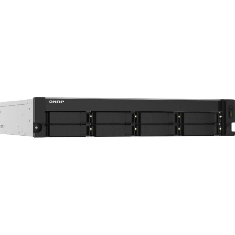 Сетевое хранилище без дисков/ SMB QNAP TS-832PXU-RP-4G 8-Bay 2U rackmount NAS, AL324 quad-core 1.7 GHz,, 1x4GB DDR4 RAM (max 1x16GB), SATA 6Gb/s, 2x 10GbE SFP+ LAN, 2x 2.5 GbE LAN, 2xPSU. W/o RAIL-B02 фото 2
