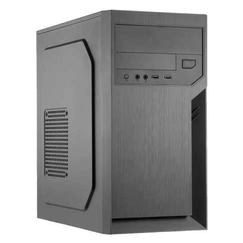 Корпус с блоком питания 450Вт./ Case Foxline FL-702, mATX, 1x5.25EXT, 1x3.5EXT, 2x3.5INT, 2xUSB3.0, HDA, w/o FAN, w/450W ATX PSU, w/1.2m EU pwr cord фото 1