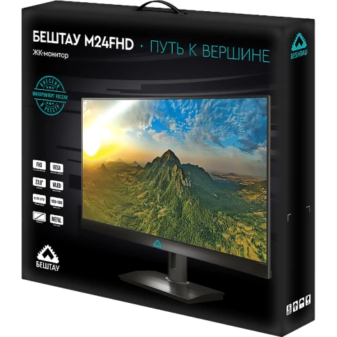 Монитор/ Монитор БЕШТАУ M24FHD/RCDX (23.8" / IPS / 1920х1080 / 60/75/100Hz / LED / VGA / HDMI / DP / 178/178 / 300cd / Регулировка наклона / Регулировка по высоте / Поворот экрана / Крепление VESA / Динамики / Черный / МИНПРОМТОРГ (МПТ)) фото 6