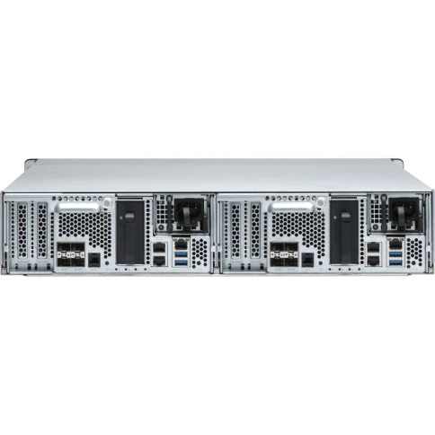 Сетевое хранилище без дисков/ Enterprise QNAP ES2486dc-2142IT-96G NAS two controllers, 24 2.5 "SAS 12/6 Gb / s bays, rack-mount, 2 power supplies. Intel Xeon D-2142IT, 48 GB DDR4 on each controller. RAIL KIT included. фото 5
