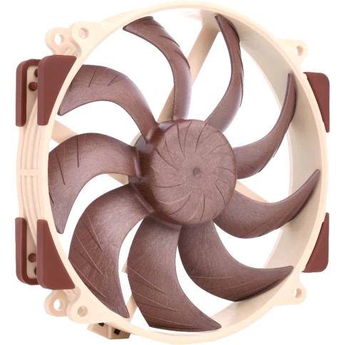 Кулер для корпуса/ Case Cooler Noctua NF-A14x25r G2 PWM (140x140x25mm, 4-pin PWM, 91.58CFM, 24.8dBA, 1500RPM, Beige/Brown) фото 1