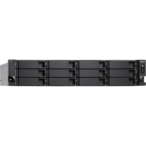 Сетевое хранилище без дисков/ ENTERPRISE QNAP TS-h1886XU-RP-R2-D1622-32G QuTS hero NAS 12-bay 3.5 "/ 2.5", 6-bay 2.5 ", 2 x 10 GbE SFP + rackmount, 2 power supplies. Intel Xeon D-1622 2.6 GHz (3,2 GHz), 32 GB DDR4 ECC. W/o RAIL-B02 фото 3