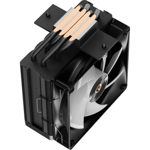 Кулер для процессора/ CPU Cooler Ocypus Delta A40 BK ARGB (220W, 4-pin PWM, 156.7mm, Al/Cu, 4x6mm, ARGB, 1x120mm, 73CFM, 29dBA, 2000RPM, S: 1851/1700/1200/115X, AM5/AM4, black) фото 5
