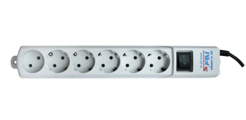 Сетевой фильтр Pilot S 6 розеток (5 евро + 1 б/зазем.) 7 м/ Surge protector ZIS Pilot S 7m, 6 outlets (5+1), white фото 2