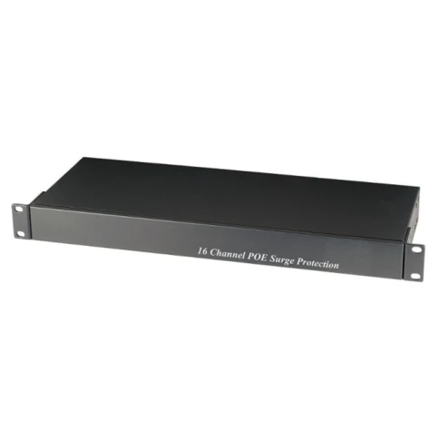 Грозозащита/ SC&T SP016P Устройство грозозащиты Ethernet c PoE на 16 каналов. фото 2