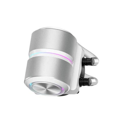 Система охлаждения/ Water Cooling System PCCooler DE360 Pro WH (300W, 360mm, White, ARGB Pump, Fans: 3x120mm, 86.73CFM, 32dBA, 2200RPM/ Pump height 57mm, 28dBA, 3200RPM, Rad thickness 27mm/ S: 1851, 1700, 1200, 115X, AM5, AM4, AM3) фото 3