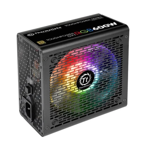 Блок питания Thermaltake ATX 600W Toughpower GX1 RGB 80+ gold (20+4pin) APFC 120mm fan color LED 8xSATA RTL [PS-TPD-0600NHFAGE-1] фото 1
