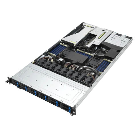 Серверная платформа/ ASUS RS700-E11-RS12U, 1U, 2x Socket-E LGA4677, 32x DDR5 4800*/5600*, 12x2.5'' NVMe/SATA*/SAS* hsb (*-RAID/HBA need), 2x M.2 PCIe 2260/2280, 2 x PCIe Gen5  + 1 x int RAID slot + 1x OCP3.0, 2 x 10G(Intel X710-AT2) RJ45 LAN, 1+ фото 4