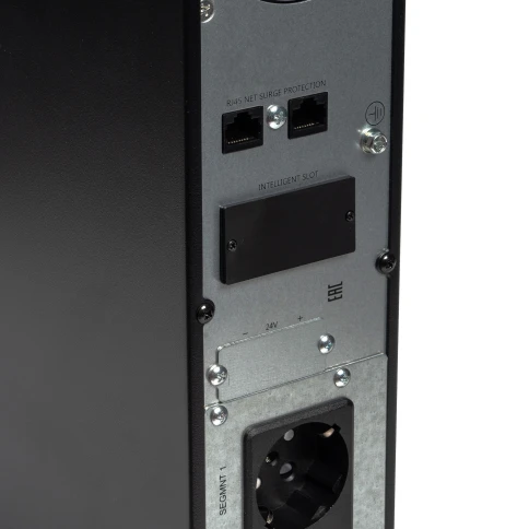 8762 SKAT-UPS 1000-RACK-ON P3 ИБП 1000ВА/1000Вт, 2U, On-Line, синус, внешн. АКБ 24В, 2хSchuko, USB, RS232, RS485, параллельный порт, слот для карт (SNMP, реле), EPO, ШхГхВ 440х325х88, масса 7.6 кг фото 6