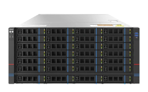 Серверная платформа/ Gooxi SR401-D24RE-G2 4u 24 bay platform with Expander backplane, based on AMD 9004 ; 2xPCIe 5.0x16; 4xPCIe 5.0x8 ; 2x1600W psu Rail kits; EU power cables фото 1